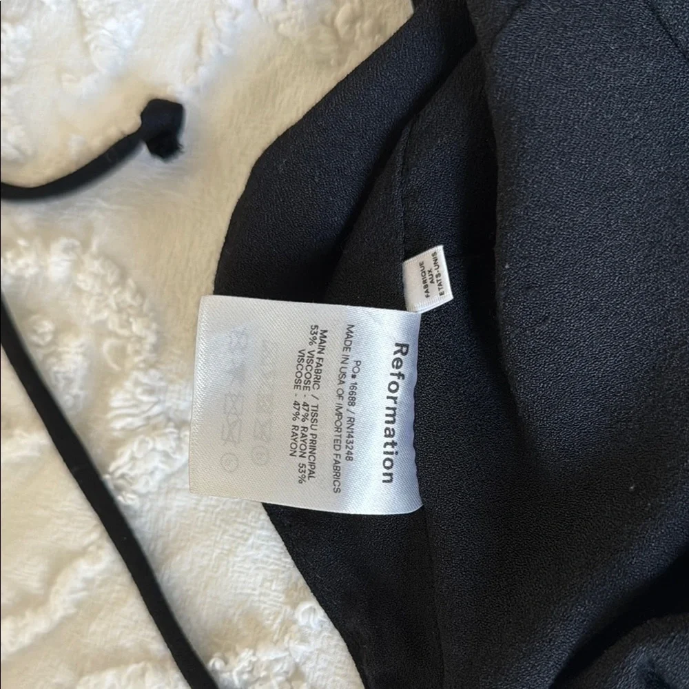 Black Puff Sleeve Wrap Top - Picture 3 of 3